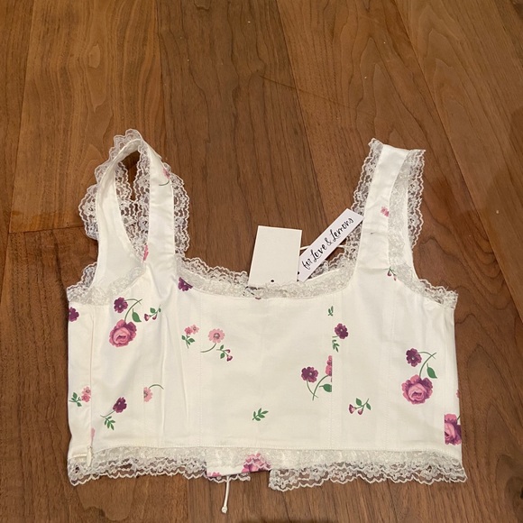 For Love & Lemons Violet Crop Top - Picture 6 of 6